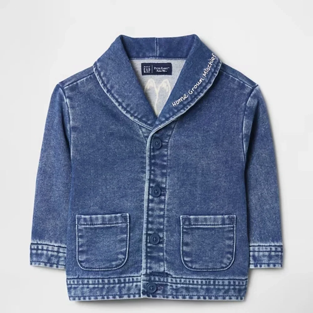 GAP Kids Denim Jacket with Bunny Design Easter and more! Rabbit